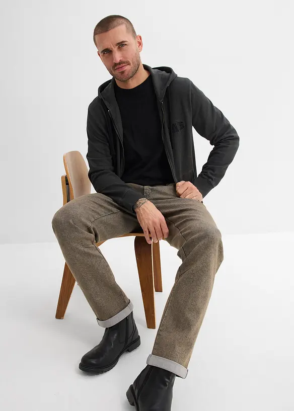 Jeans elasticizzati leggeri comodi in vita, relaxed fit straight, bonprix