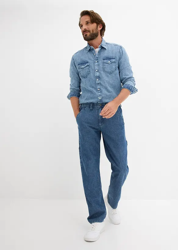 Jeans Carpenter  relaxed fit leggeri con elastico in vita, straight, bonprix
