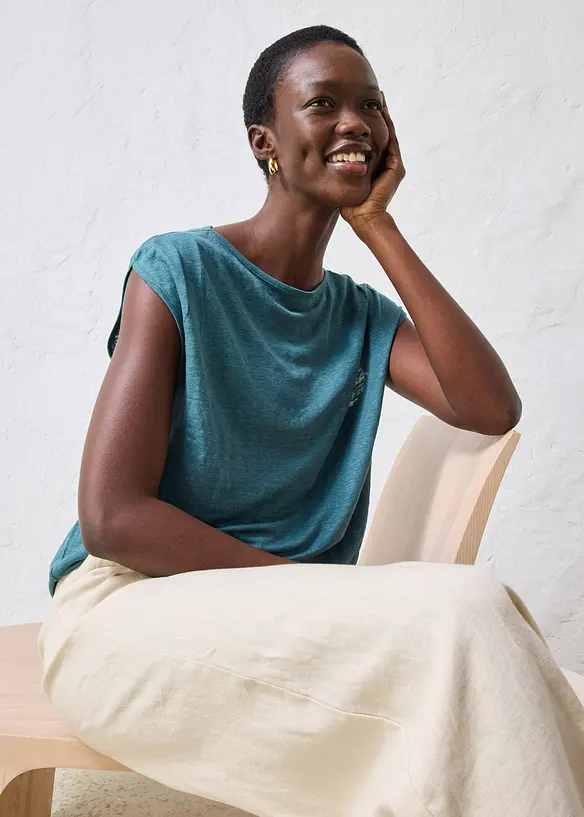 Maglia in puro lino, bonprix