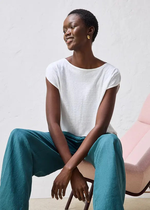 Maglia in puro lino, bonprix