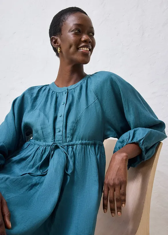 Abito lungo in puro lino, bonprix