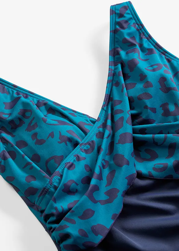 Costume intero con effetto incrociato, bonprix