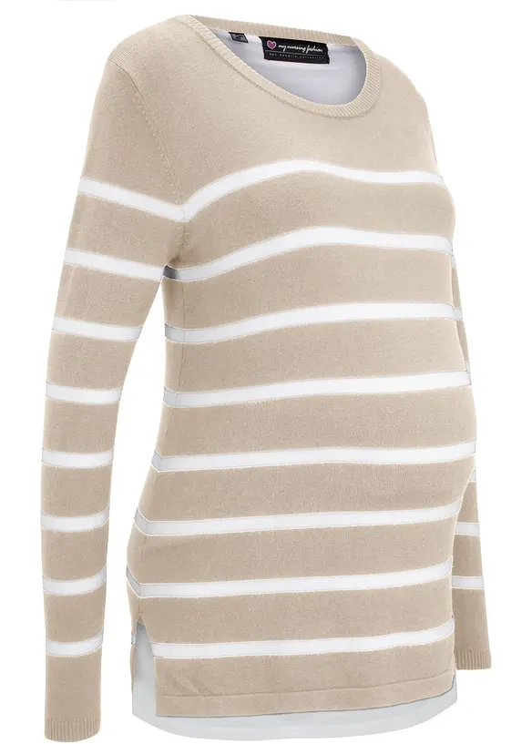 Maglione pr&eacute;maman / da allattamento leggero 2 in 1, bonprix