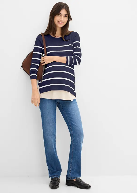 Maglione pr&eacute;maman / da allattamento leggero 2 in 1, bonprix