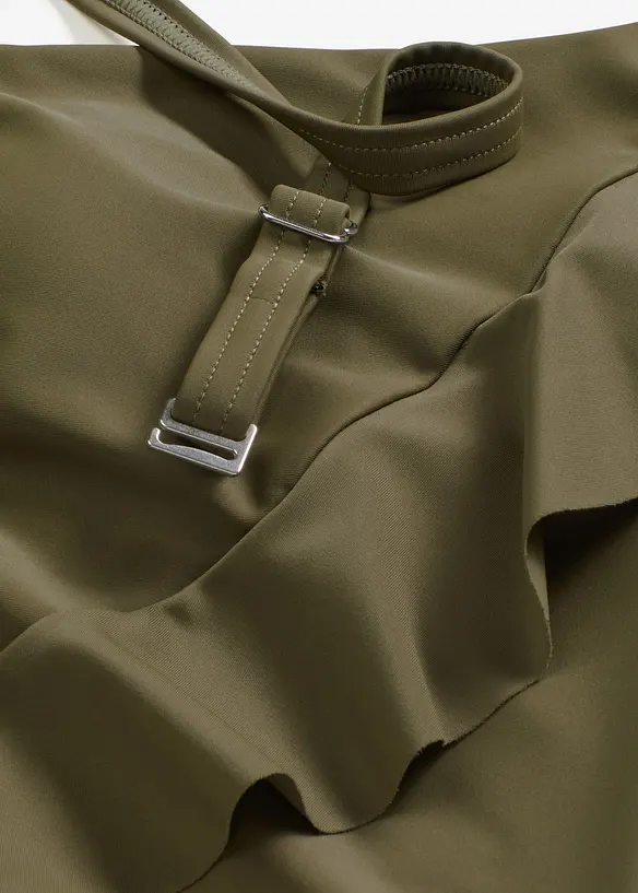 Costume intero monospalla con spallina staccabile, bonprix