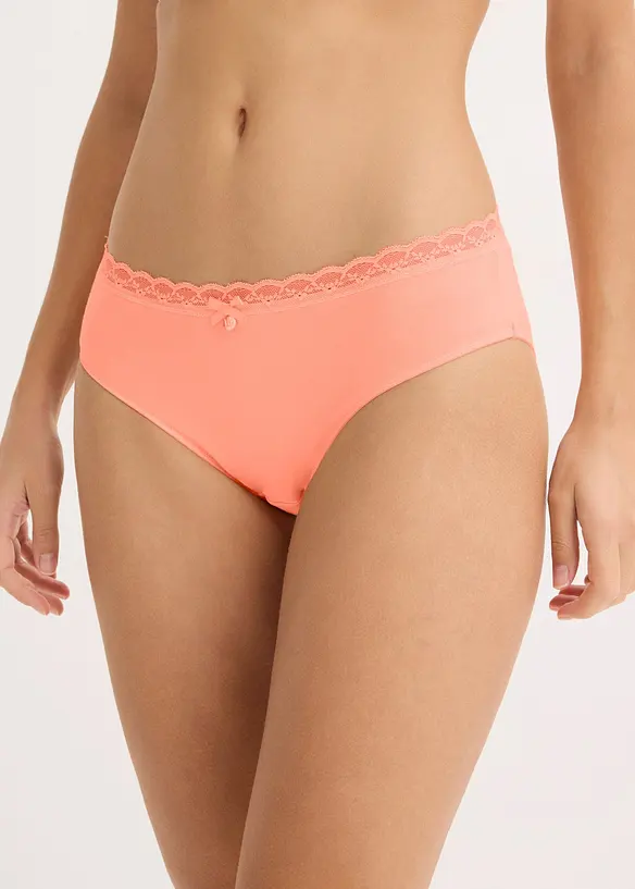 Slip con pizzo (pacco da 5), bonprix