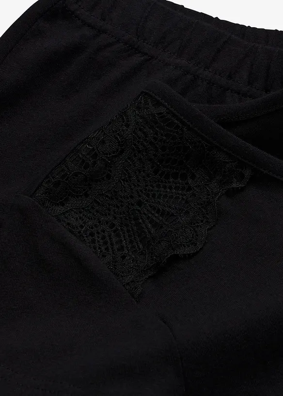 Pigiama con pantaloni culotte corti e larghi, bonprix