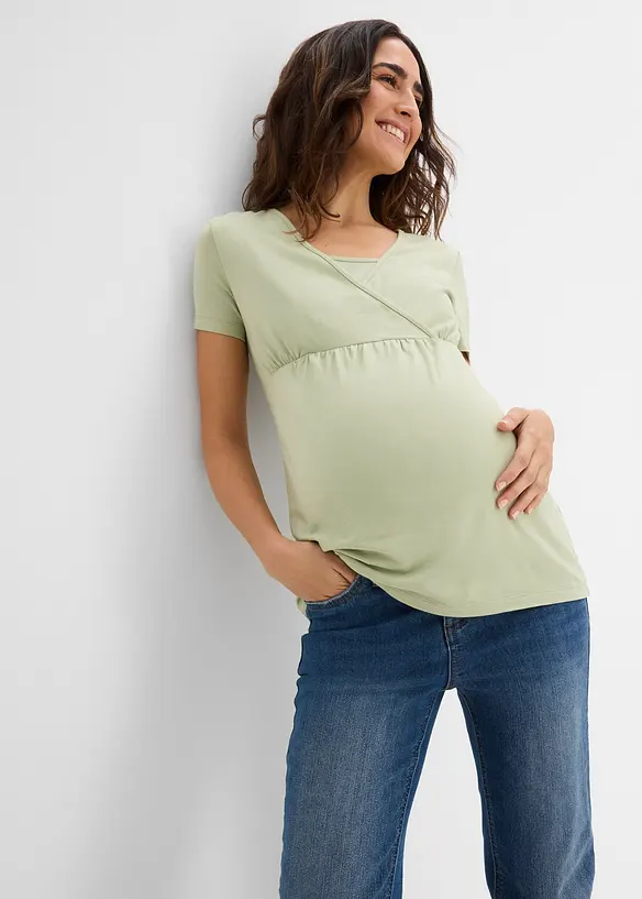 Jeans pr&eacute;maman 2 in 1 da indossare sia prima che dopo il parto, straight, bonprix