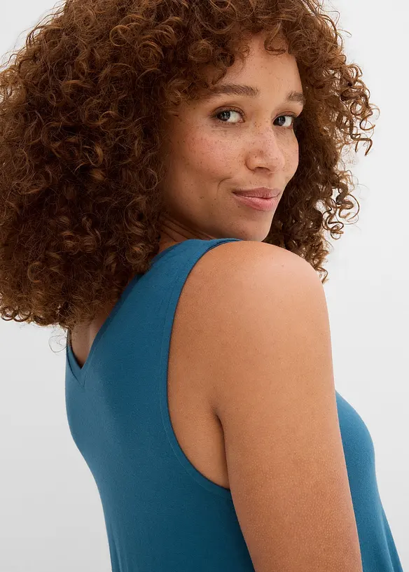 Top lungo in misto viscosa, bonprix