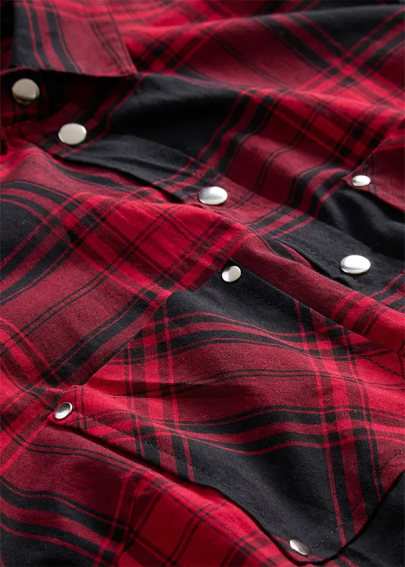 Camicia a quadri in puro cotone, bonprix