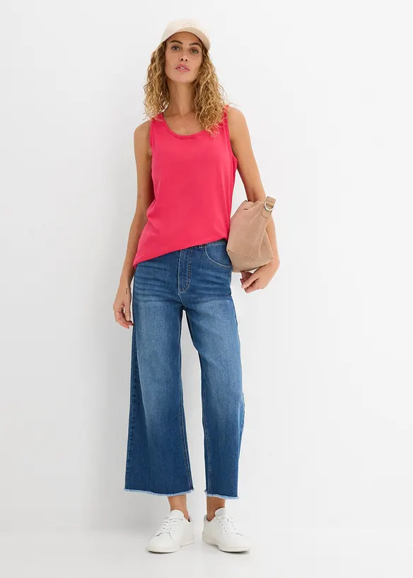 Top lungo in puro cotone (pacco da 5), bonprix