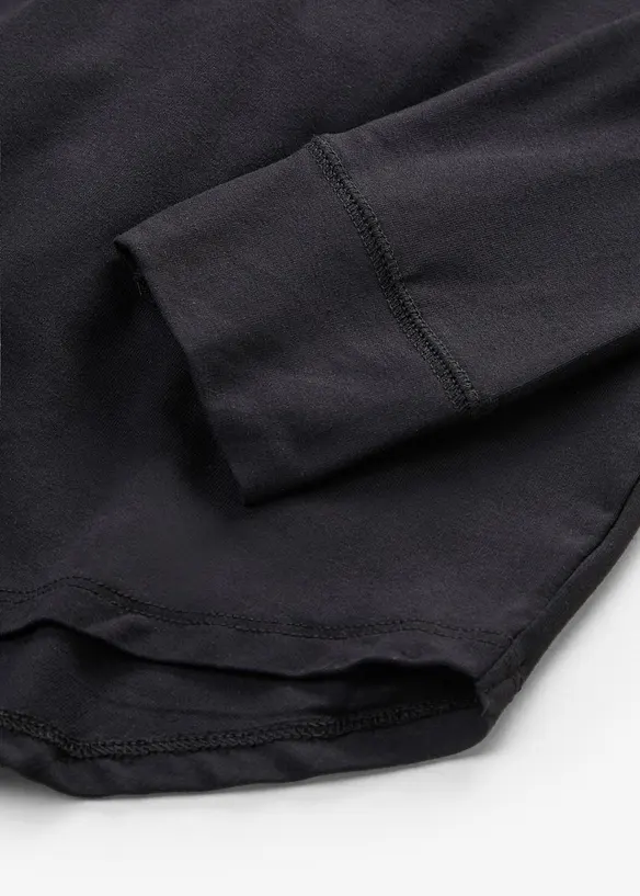 Maglia lunga a maniche  lunghe con viscosa, bonprix