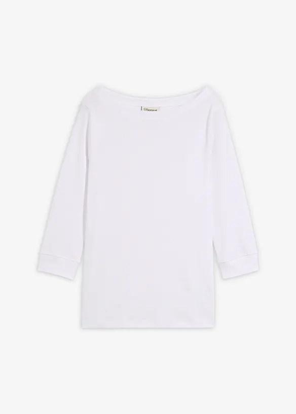 Maglia a maniche lunghe in puro cotone biologico, bonprix