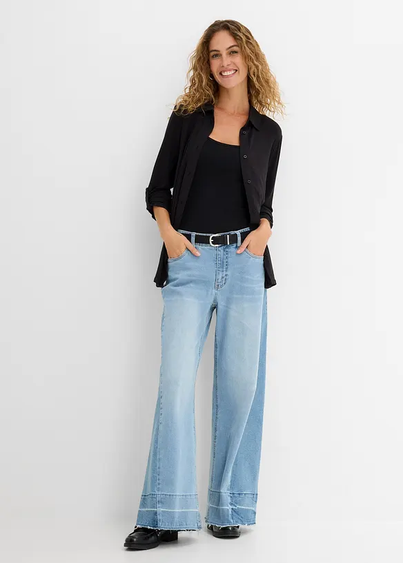 Camicetta lunga in jersey, bonprix