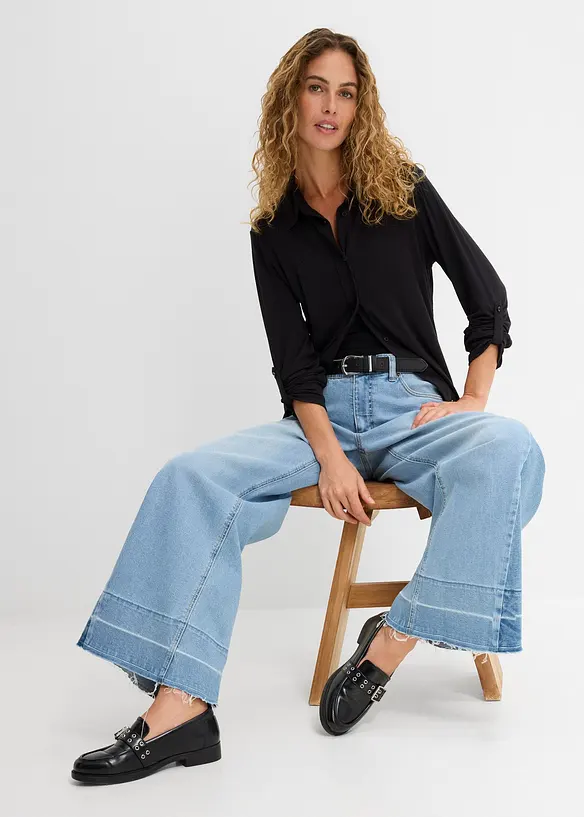 Camicetta lunga in jersey, bonprix