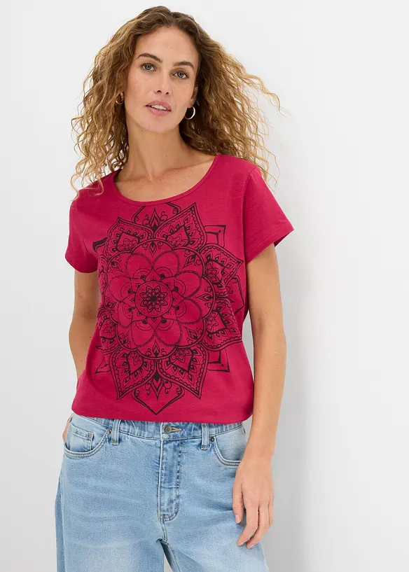 T-shirt in filato fiammato, bonprix
