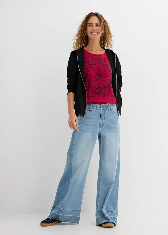 T-shirt in filato fiammato, bonprix