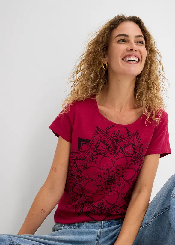 T-shirt in filato fiammato, bonprix