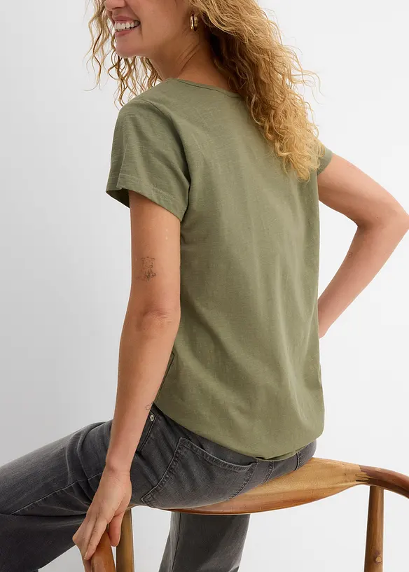 T-shirt in filato fiammato, bonprix