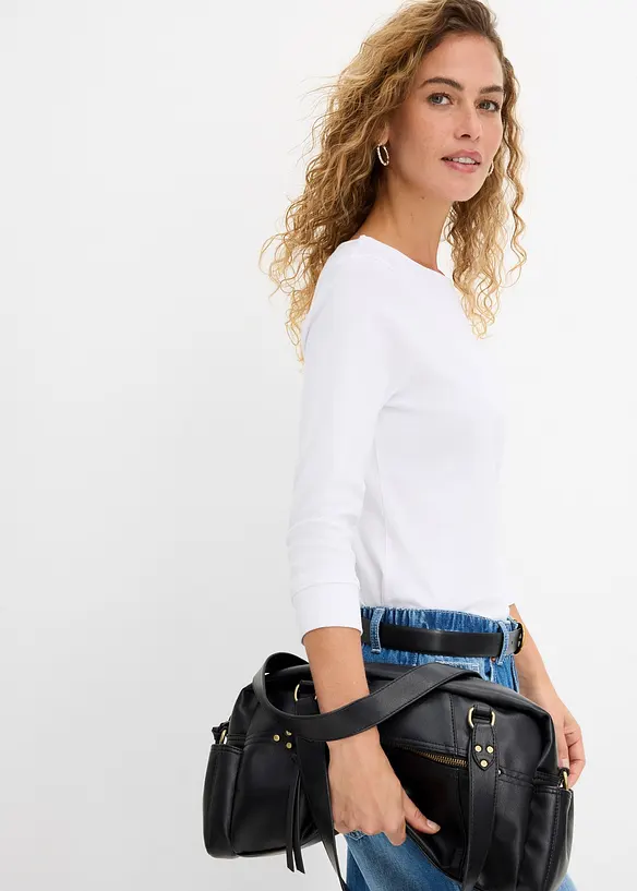 Maglia a maniche lunghe in puro cotone biologico, bonprix