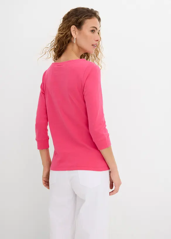 Maglia a maniche lunghe in puro cotone biologico, bonprix