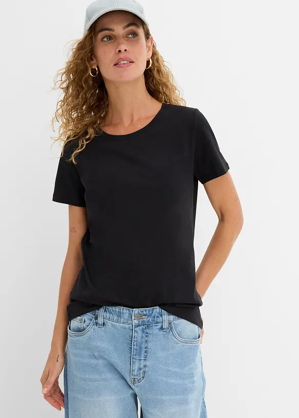 T-shirt in puro cotone (pacco da 2), bonprix