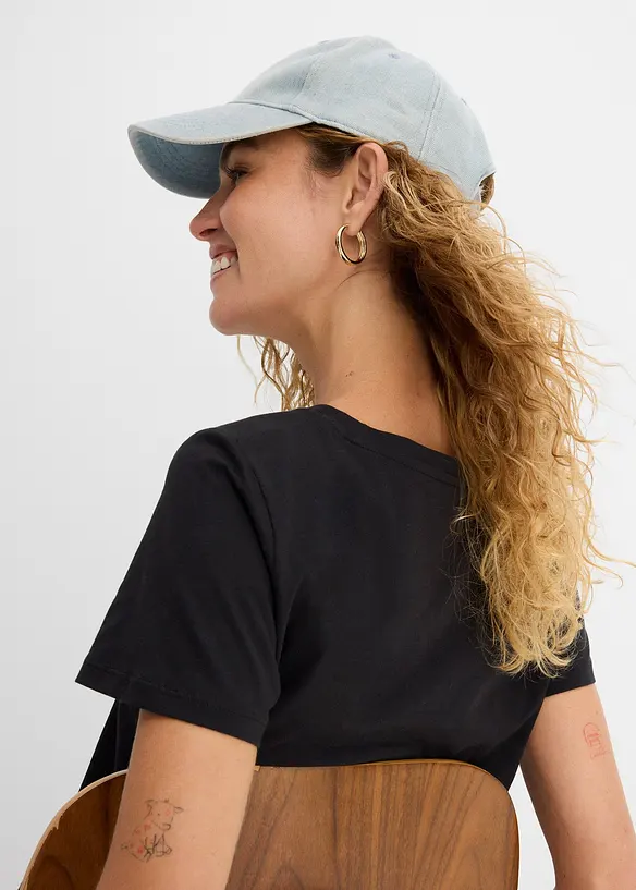 T-shirt in puro cotone (pacco da 2), bonprix