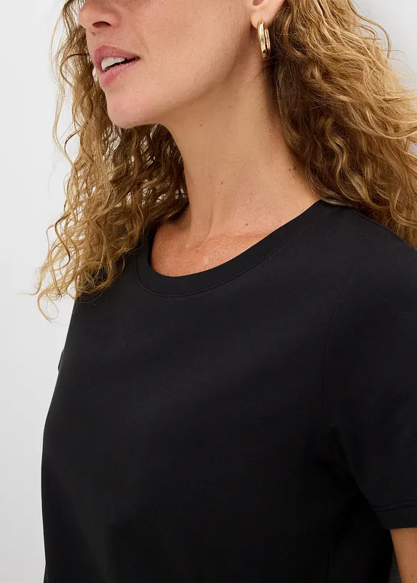 T-shirt in puro cotone (pacco da 2), bonprix