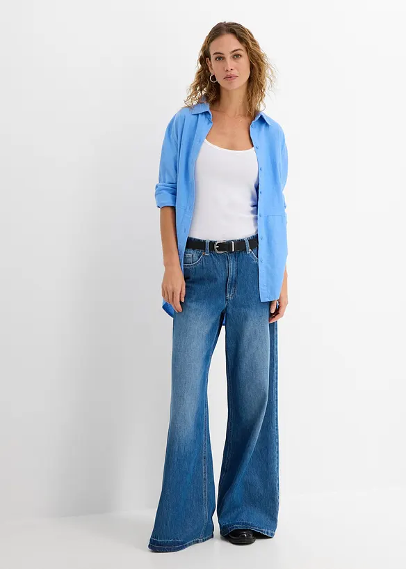 Top con spalline sottili in puro cotone (pacco da 2), bonprix