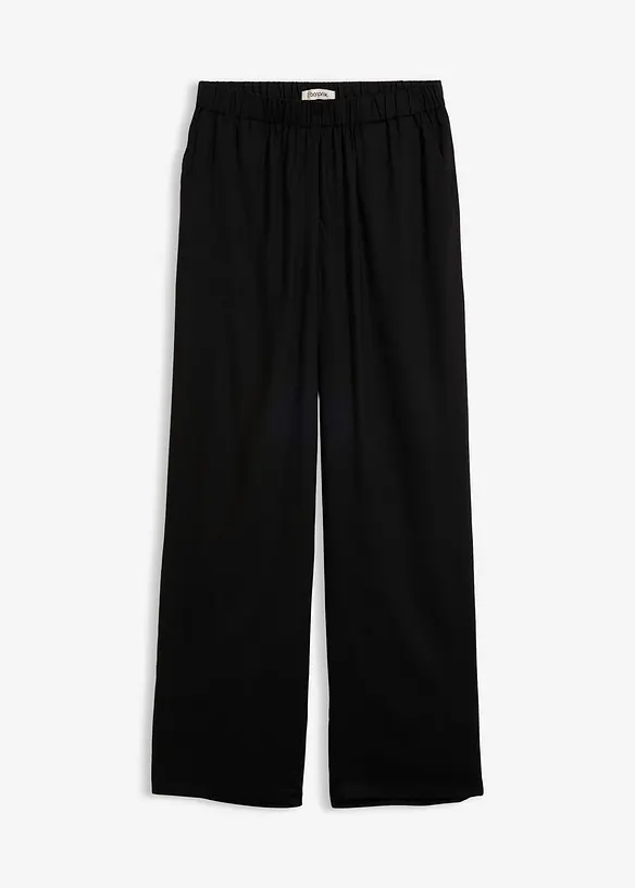 Pantaloni in viscosa con elastico in vita, bonprix