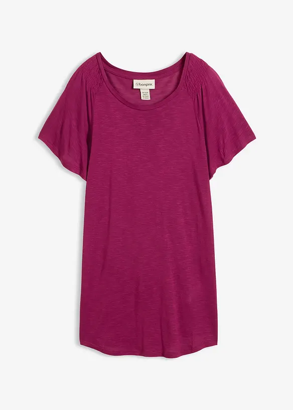 Maglia in filato fiammato con maniche ad aletta, bonprix