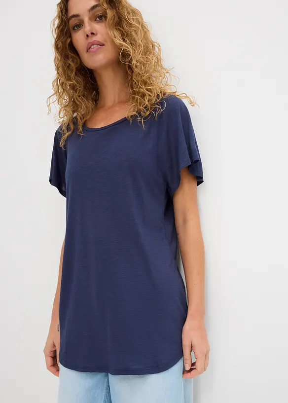Maglia in filato fiammato con maniche ad aletta, bonprix