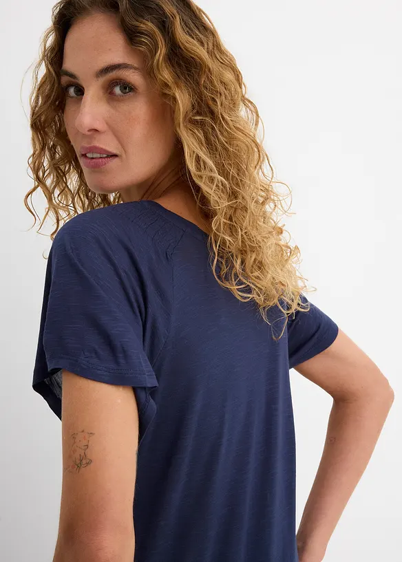 Maglia in filato fiammato con maniche ad aletta, bonprix