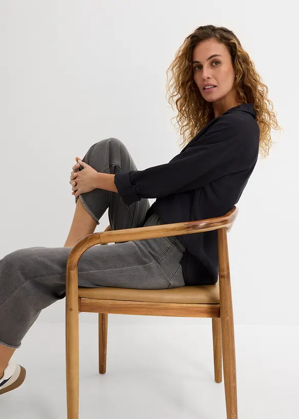 Blusa in viscosa fluente, bonprix