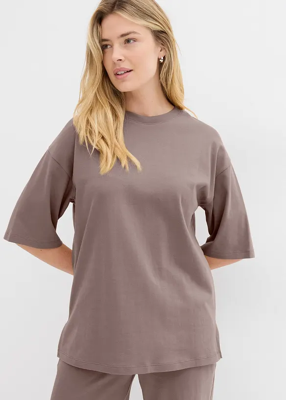 Maglia lunga in interlock, bonprix