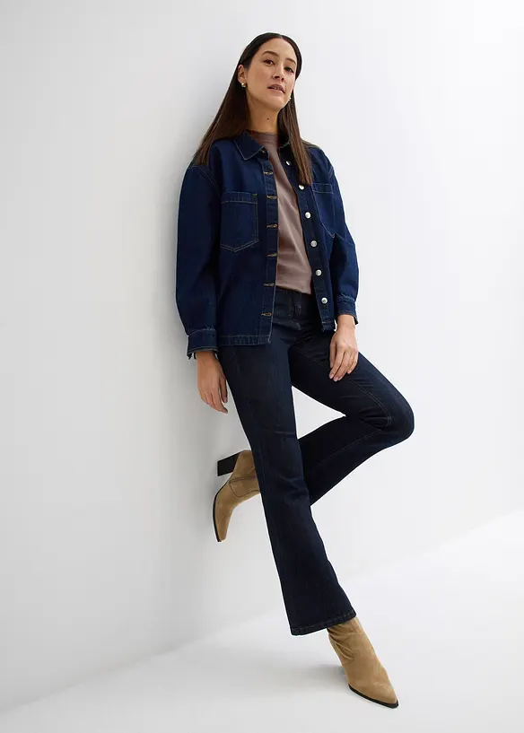 Maglia lunga in interlock, bonprix