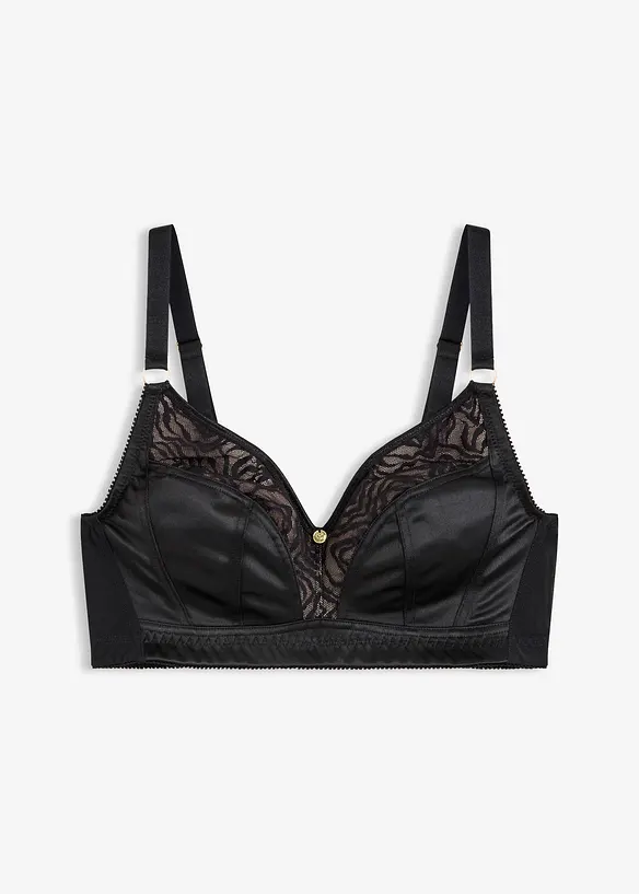 Bralette senza ferretto con pizzo delicato, bonprix
