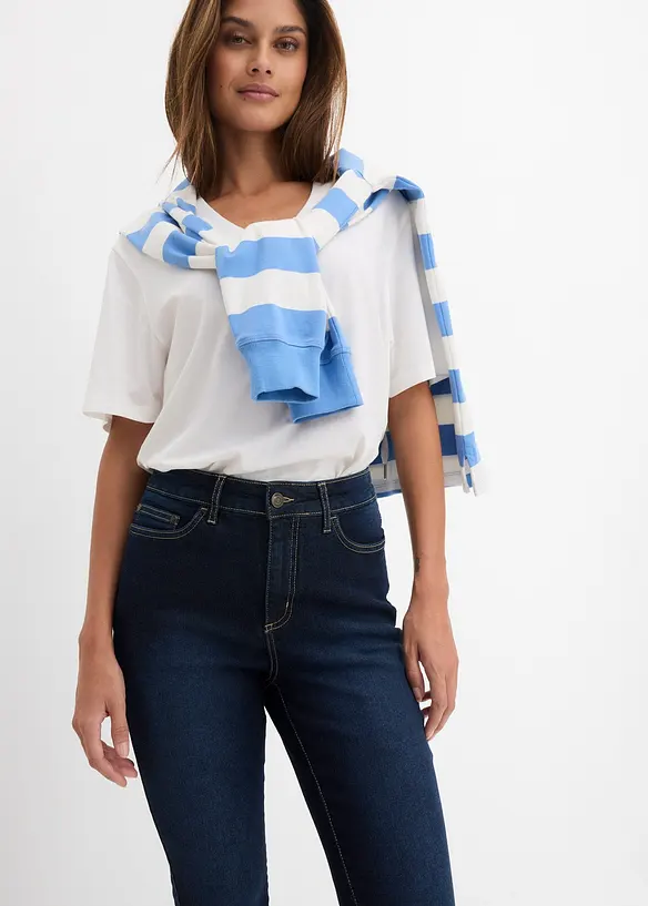 Jeans skinny elasticizzati, vita alta, bonprix