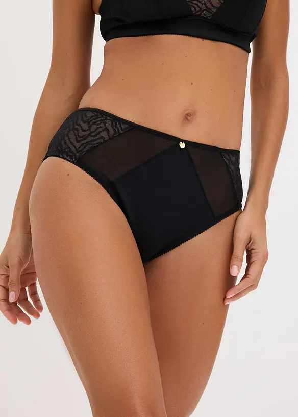 Slip alto con mesh, bonprix