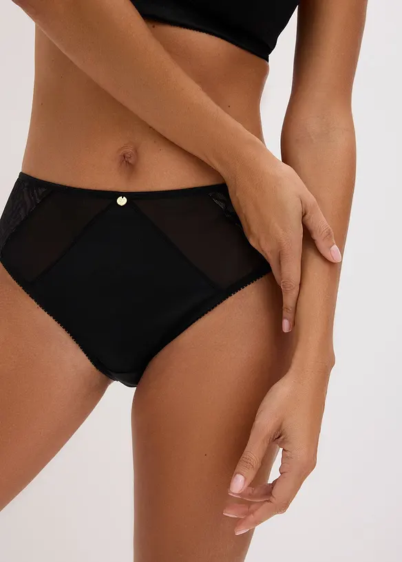 Slip alto con mesh, bonprix