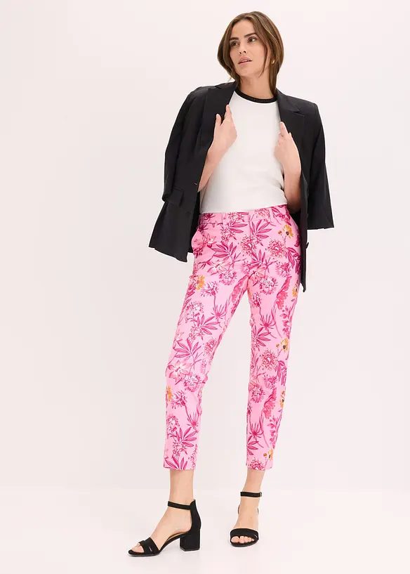 Pantaloni cropped elasticizzati, bonprix