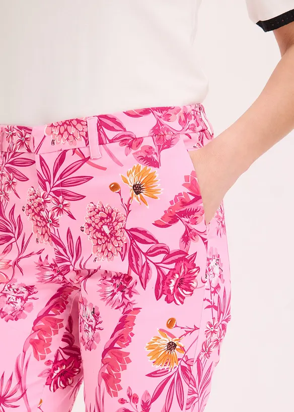 Pantaloni cropped elasticizzati, bonprix