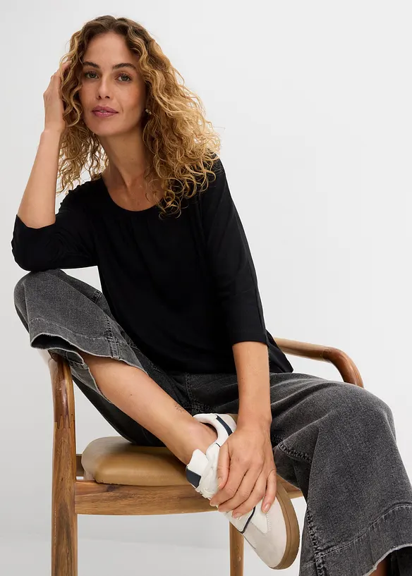 Maglia oversize in misto viscosa, bonprix