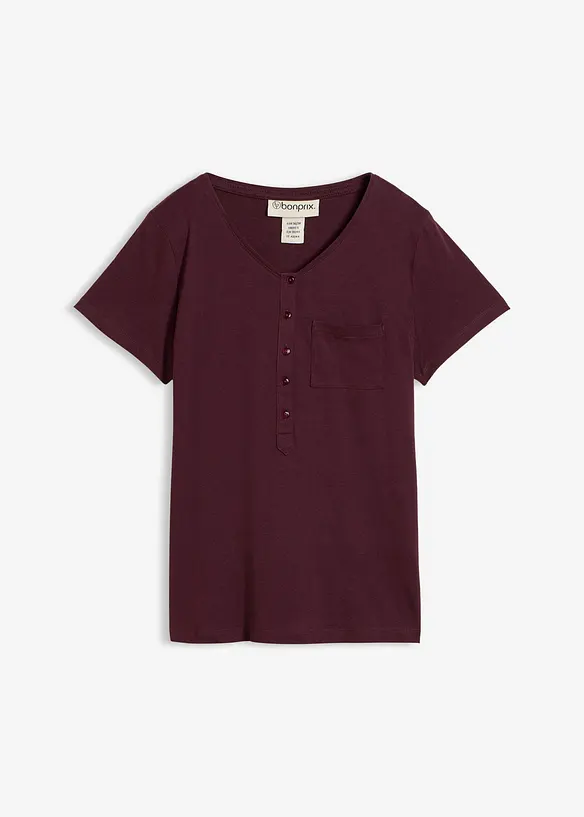 T-shirt con bottoni, bonprix