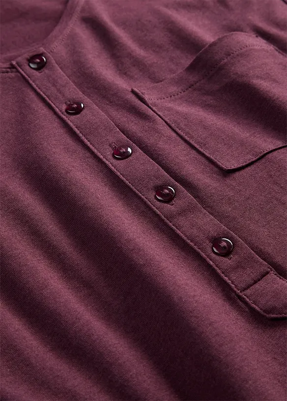 T-shirt con bottoni, bonprix