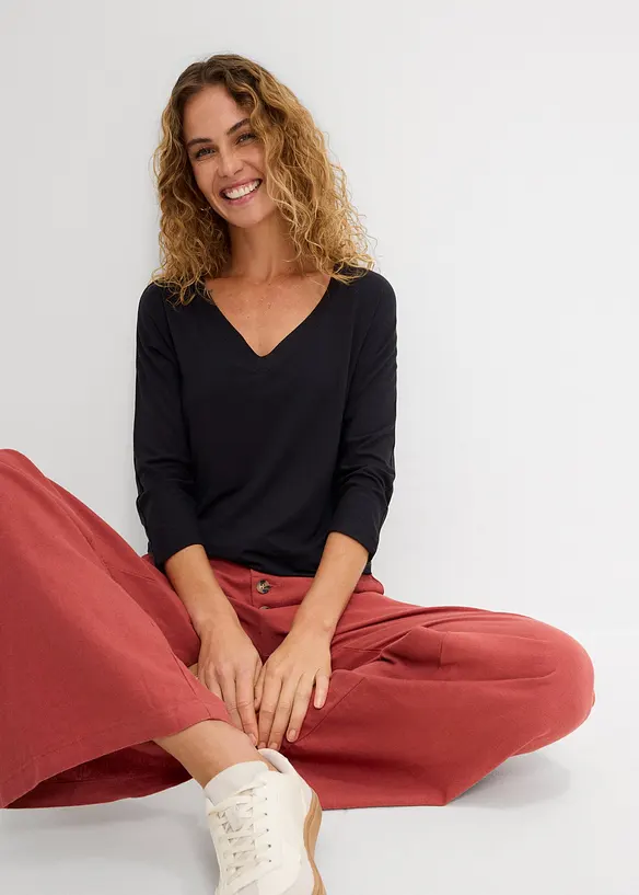 Maglia in misto viscosa fluente, bonprix