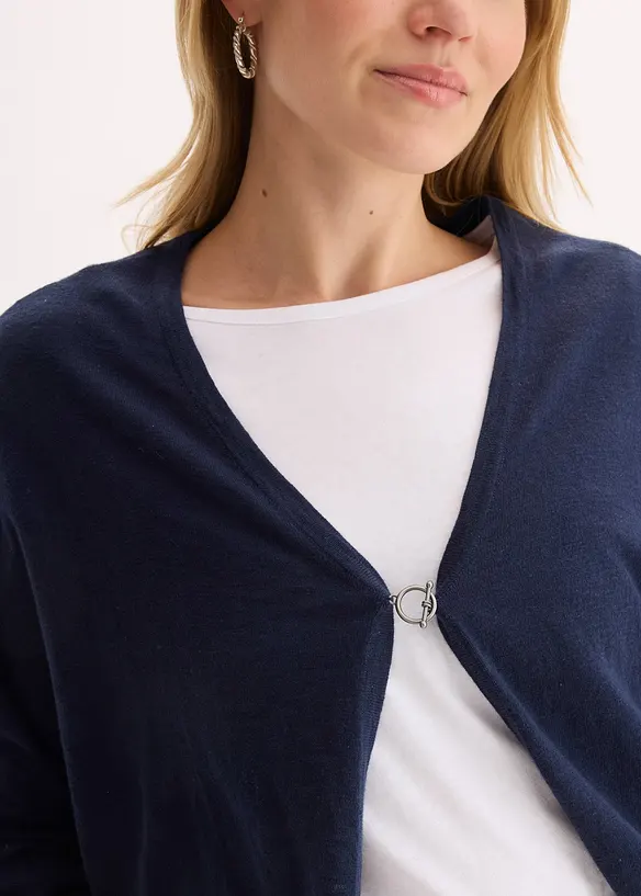 Cardigan in filato fine di puro cotone, bonprix