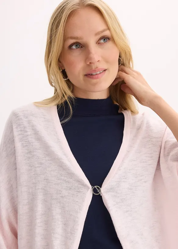Cardigan in filato fine di puro cotone, bonprix