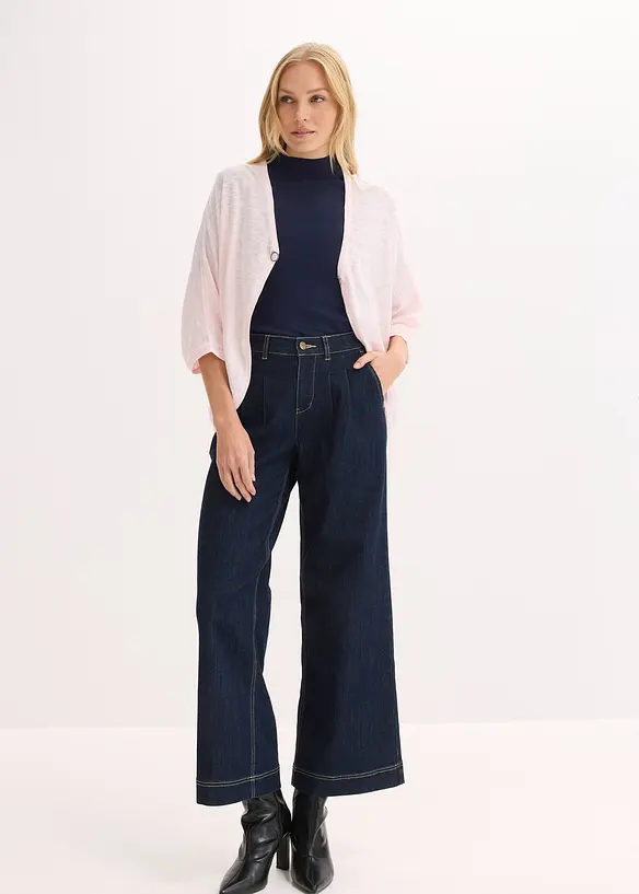 Cardigan in filato fine di puro cotone, bonprix
