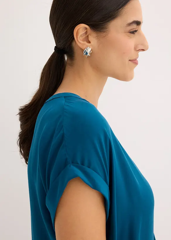 Maglione a trecce in puro cotone biologico riciclabile, bonprix